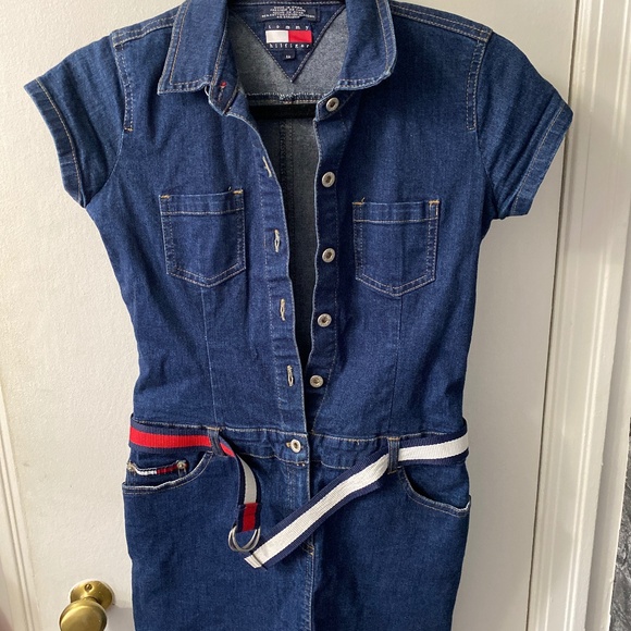 Beautiful denim dress Tommy Hilfiger size 12 years - Picture 1 of 5